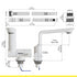 Bazpo 12V Water Faucet with Microswitch | RV Kitchen Faucet Solid Brass (5 BAR) - White